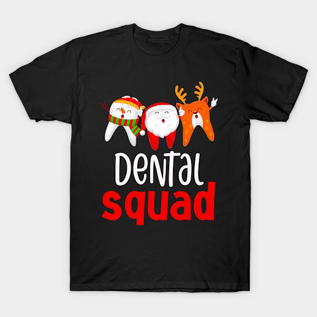 Dental Squad Christmas T-Shirt by Venicecva Tee